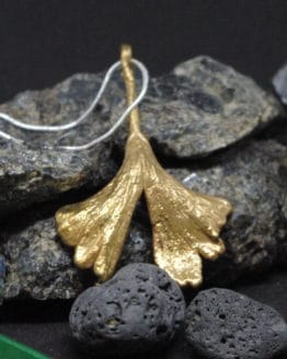 gold plated ginkgo leaf