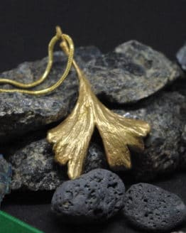 gold plated ginkgo leaf