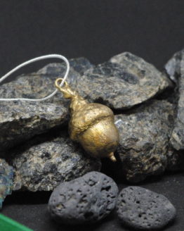 gold plated acorn pendant