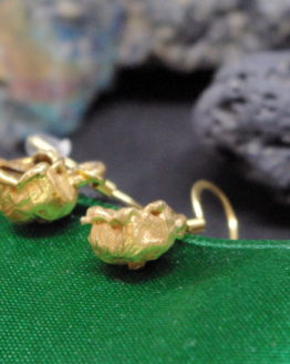 gold plated lily of the valley earrings